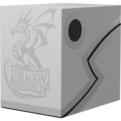 Double Shell Deck Box - Ashen White Black For Sale