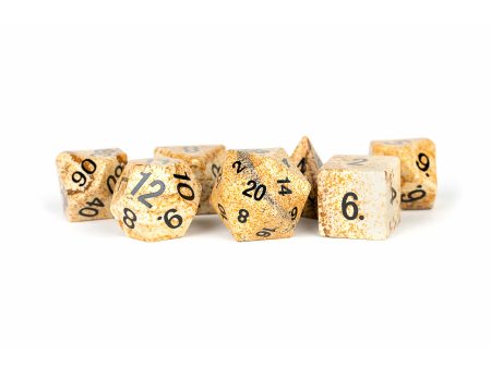 MDG Gemstone Dice Set - Picture Jasper For Cheap