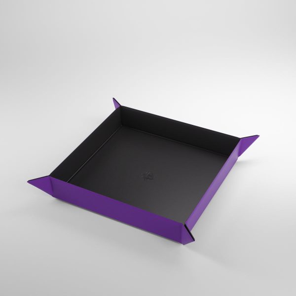 Magnetic Dice Tray: Square - Purple Black For Sale