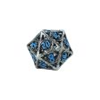 Hollow Dragon Stainless and Blue - Metal RPG Dice Set (LPG) For Cheap