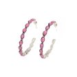 Pink Turquoise Hoops Online Hot Sale