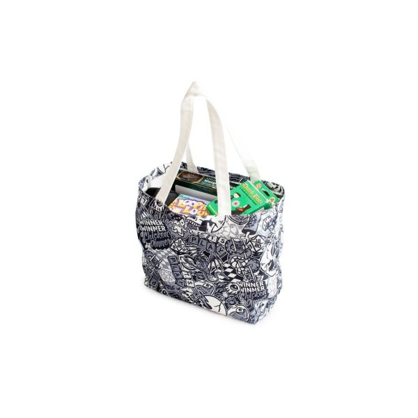 LPG Board Game Tote Bag Black White - Artist Series: Cara Discount