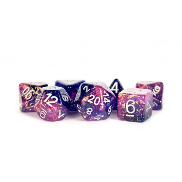 MDG Resin Eternal Dice Set - Purple Blue Cheap