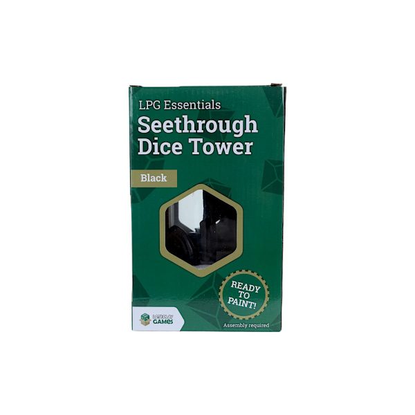 LPG Seethrough Dice Tower: Black Online