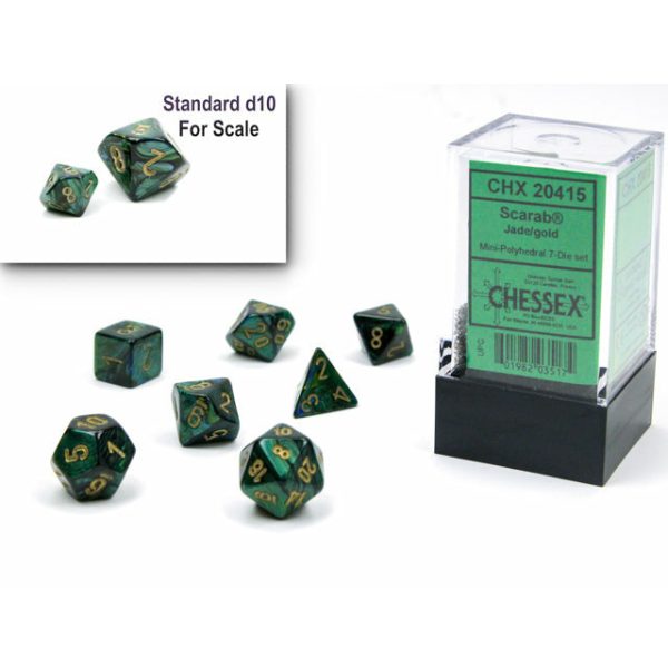 Mini Scarab Jade w Gold - 7 Die Set (CHX20415) Online Sale