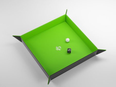 Magnetic Dice Tray: Square - Green Black Online Hot Sale