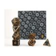 Draco Dark Black Gold - Metal RPG Dice Set (LPG) Online Sale