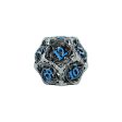 Hollow Dragon Stainless and Blue - Metal RPG Dice Set (LPG) For Cheap