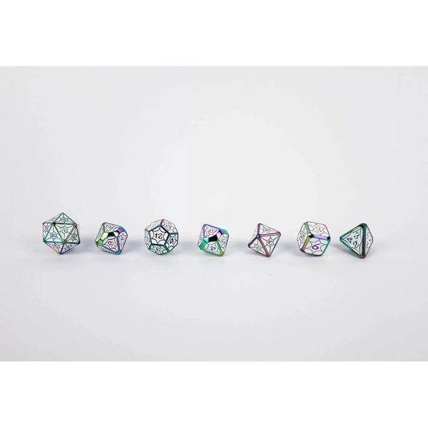 Leadlight Dazzle Bright - Metal RPG Dice Set (LPG) For Cheap