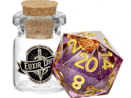 MDG Elixir Liquid Core Dice: Aether Abstract (Single d20) Fashion