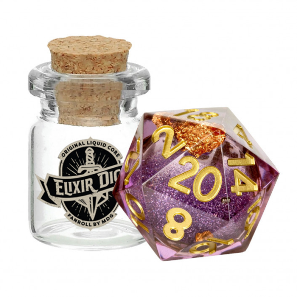 MDG Elixir Liquid Core Dice: Aether Abstract (Single d20) Fashion