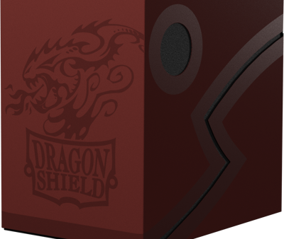 Double Shell Deck Box - Blood Red Black Online Hot Sale