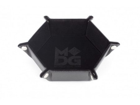 MDG Hexagon Fold Up Dice Tray - Black Fashion