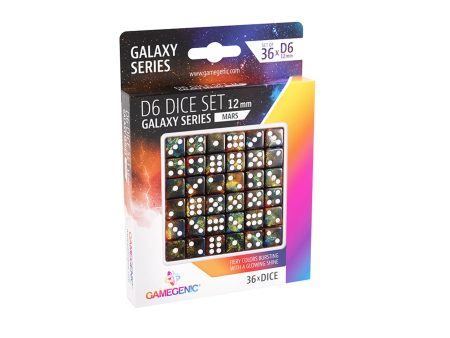 Mars D6 12mm Dice Set (36) - Gamegenic Galaxy Series Cheap