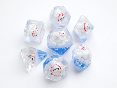 Polar Bear RPG Dice Set (7) - Gamegenic Embraced Series on Sale