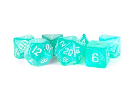 MDG Resin Dice Set - Stardust Turquoise Sale