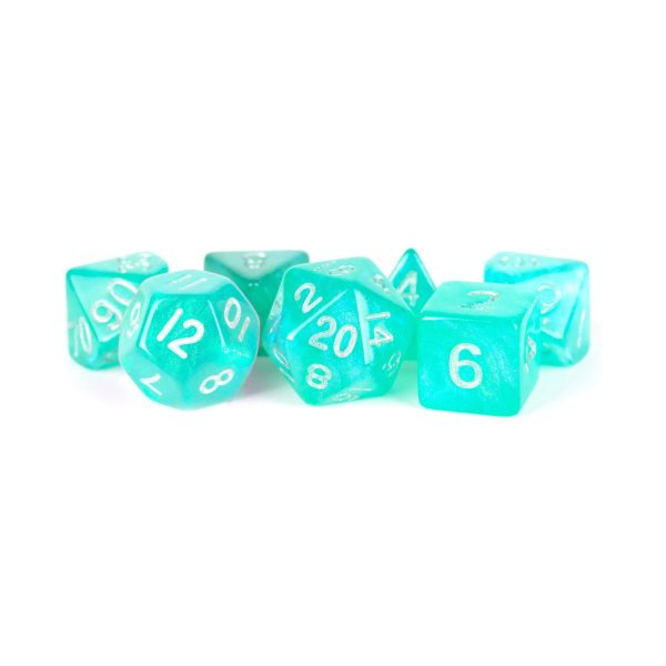 MDG Resin Dice Set - Stardust Turquoise Sale