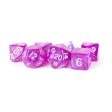 MDG Resin Dice Set - Stardust Purple For Discount