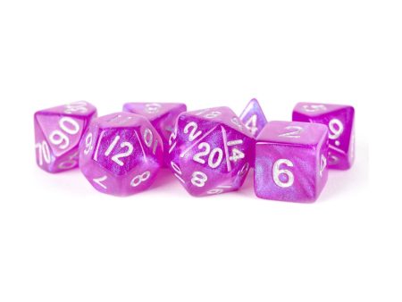 MDG Resin Dice Set - Stardust Purple For Discount