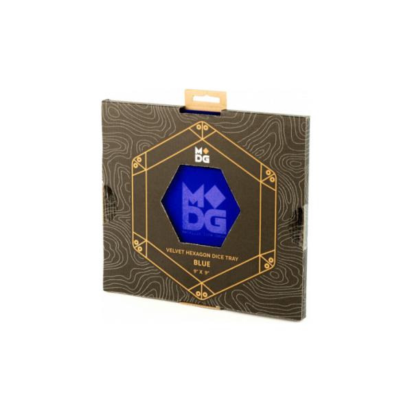 MDG Hexagon Fold Up Dice Tray - Blue Online Sale