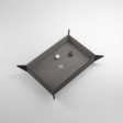 Magnetic Dice Tray: Rectangular - Gray Black Discount