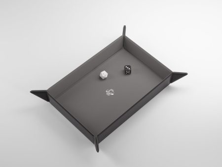 Magnetic Dice Tray: Rectangular - Gray Black Discount