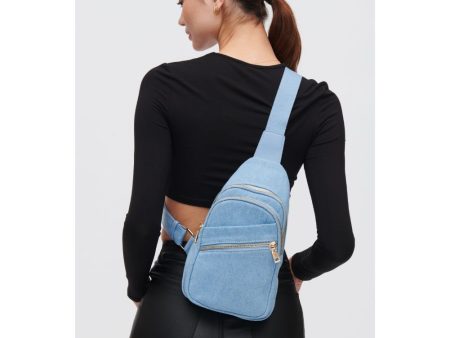 Zephyr Denim Sling Backpack Online Sale